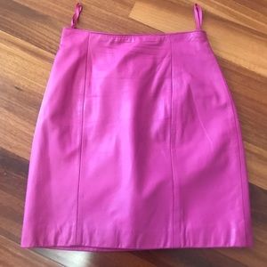 Wilsons Leather Pink Mini Skirt